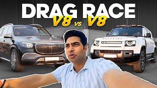 Mercedes Maybach Defender V8 Drag race || Ajju0008