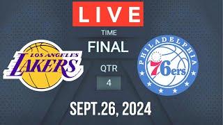 NBA Live! LA LAKERS VS PHI 76ERS NBA PRE SEASON NBA 2K25 SEPTEMBER 26, 2024 Simulation