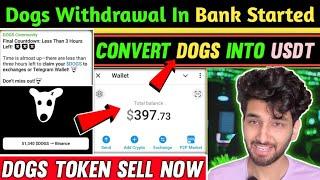 Dogs Airdrop Withdrawal Started  | Sell Dogs Token Now ️ | Dogs Telegram Airdrop