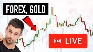 LIVE Forex Trading. New York Session: GOLD, EURUSD, USDJPY, GBPUSD, EURCAD Analysis Today