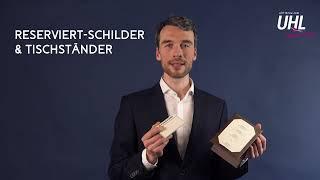 UHL Speisekarten Manufaktur –  Tischaufsteller – Reserviert Schild und Aufsteller