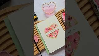 Valentine's Watercolor Card Idea