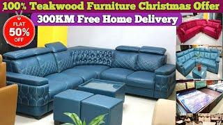 Teakwood Furniture Manufacturer In Hyderabad | 300KM Free Home Delivery | Christmas & New Year Offer