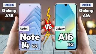 Redmi Note 14 5G Vs Samsung Galaxy A16 5G - Full Comparison 