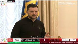 Zelenskiy attends a news briefing in Kyiv  | English Tape Playback