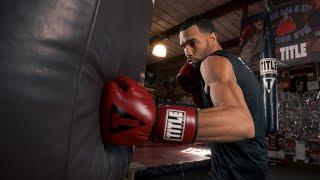 TITLE BLOOD RED LEATHER SPARRING GLOVES #BRSG