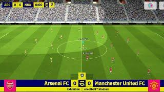 eFOOTBALL PES 2024 MOBILE GAMEPLAY| ARSENAL vs MANCHESTER UNITED