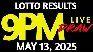 Lotto Result Today 9:00 pm draw May 13, 2025 Tuesday PCSO LIVE