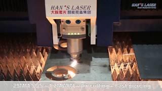 12 KW Laser Cutting - 25mm Stainless Steel