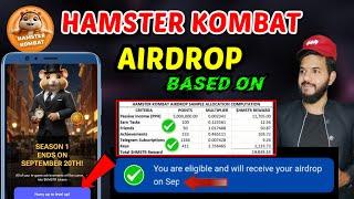 Hamster Kombat withdrawal Amount based on Points  | Hamster earning / Airdrops  based on Key,pph