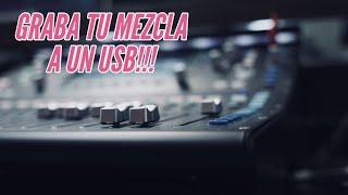 COMO GRABAR TU MEZCLA PRINCIPAL A UN USB USANDO LA ALLEN & HEATH SQ5, SQ6, SQ7