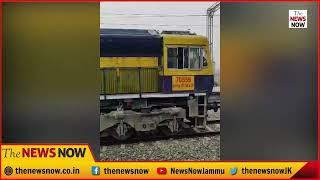 The first Diesel Engine from Katra to Baramulla passed Sadura towards BRML successfully