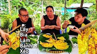 Thèm Bánh Xèo Cha,Con Út Huy được mẹ Mai Đãi Nguyên Mẹt Bánh Ăn Ná Thở | Uthuyvlogs.