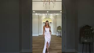 Wedding transition 🩷 #bridesmaid #wedding #grwm #maidofhonor #aesthetic #transition #weddinginspo