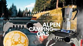 Breakfast  Coffee & Pancakes with Alpen Camping Gas