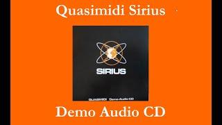 Quasimidi Sirius - Demo Audio CD - 22 tracks