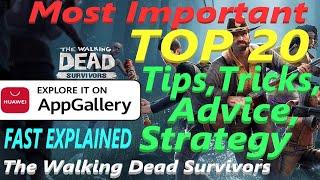The Walking Dead Survivors - TOP 20 Tips,Tricks,Advice,Strategy - Fast Explained