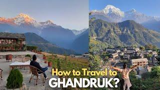 KATHMANDU to GHANDRUK Village Travel Vlog- Trip Details with Room/Food Prices (NEPAL TRAVEL GUIDE)