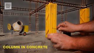 How to Make a Concrete COLUMN!! For a MINIATURE House with only 100 DOLLARS// SECOND PART