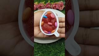 strawberry and gems #strawberry #gems #chocolate #candy #jelly #cadbury #viral #shorts #recipe