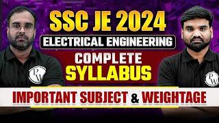 SSC JE 2024 | HOW TO PREPARE SSC JE ELECTRICAL 2024 | ELECTRICAL ENGINEERING | SSC JE STRATEGY