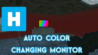 How to make auto color-changing monitor in Hypper Sandbox