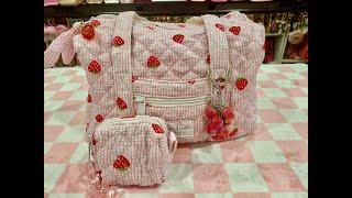 What’s in my Strawberry Quilted Bag. So cute!  Navichic Jewelry Review.