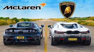 McLaren 750S v Lambo Revuelto: DRAG RACE