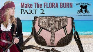 Part 2  - Flora Burn Shoulder Bag Tutorial for Bag Makers - Anne Bonney Bags