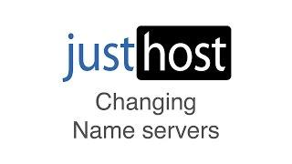 Changing your name servers at Justhost