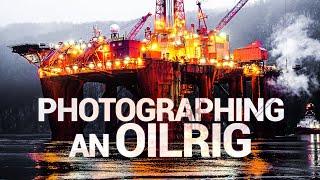 Photographing an Oilrig, in the Norwegian fjords.