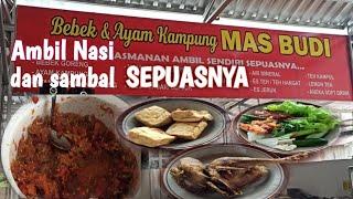 Bebek Goreng Murah Enak Ambil Sendiri Sepuasnya | Bebek dan Ayam Kampung Mas Budi | Kuliner Cirebon