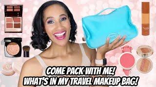 WHAT’S IN MY TRAVEL MAKEUP BAG | Come Pack with Me! | Dossier, MFK, Patrick Ta, & More!