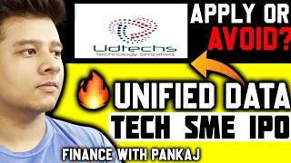 Unified Data Tech SME IPO Review | Should You Apply In Unified Data Tech SME IPO ? Unified IPO GMP