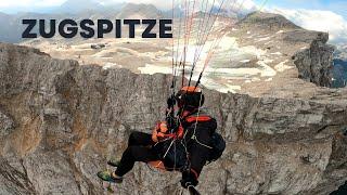 Gleitschirmfliegen von der Zugspitze