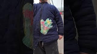 Creative Fix for a Hole in My Winter Coat: Cover It with a ”Hand“!#diy #creative #repairing