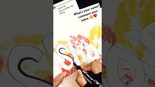 Beautiful leaf name art #nameart #art #diy #trending #viralshorts
