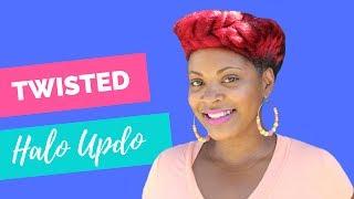 Halo Twist Updo | Natural Hair Updo| Curly Corner