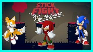 Knuckles, Tails and Sonic play more Stick Fight!