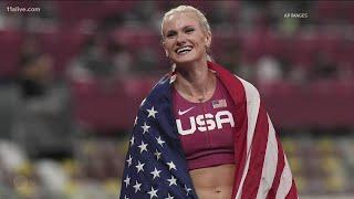 Katie Nageotte of the rallies to win gold for U.S. in pole vault at the Tokyo Olympics