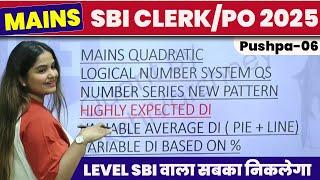 SBI CLERK MAINS 2025 Quant Number System DI | Variable Based Session | Pushpa Series -06 |  Minakshi