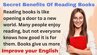 Secret Benefits Of Reading Books | Improve English | Everyday Speaking | Level 1 | Shadowing Method