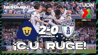 Resumen y goles | Pumas 2-0 Pachuca | Liga Mx -AP2024 - J4 | TUDN