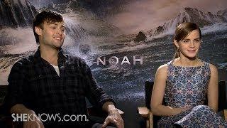 Stars Emma Watson & Douglas Booth Talk New Movie 'Noah' - Celebrity Interview