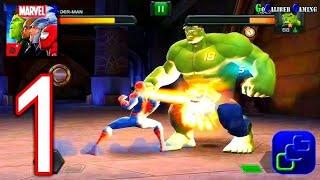 Marvel Contest Of Champions Android Walkthrough - Gameplay Part 1 - Act 1, Chapter 1, 1. Surrender