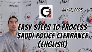 EASY STEPS TO PROCESS SAUDI POLICE CLEARANCE | SAUDI ARABIA