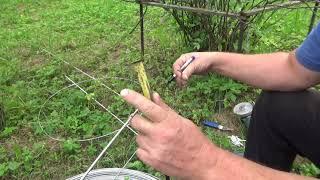 Preparation of professional fishing netting for fishing, how to prepare netting rings. Fishing.