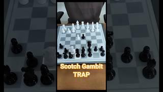 Scotch Gambit Trap on Chessnut EVO Electronic Board #chess #chesstraps #chessnut