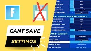 How to FIX aim assist turning OFF and back ON Fortnite: Fortnite Settings don't save PC