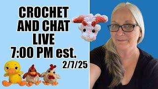 Knotting Hook Crochet is live! Crochet and Chat!!